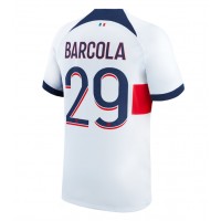 Fotbalové Dres Paris Saint-Germain Bradley Barcola #29 Venkovní 2023-24 Krátký Rukáv